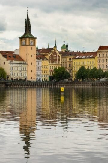 View of Prague from Kampa Island