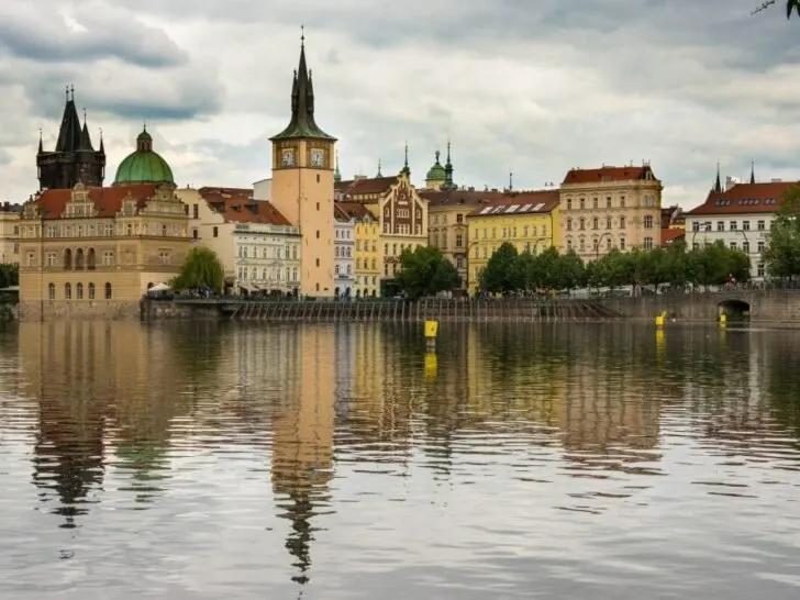 View of Prague from Kampa Island