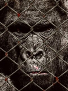 Animal Entertainment - Gorilla at a Zoo