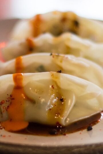 Vegan Dumplings at Secret Garden in Berlin Germany