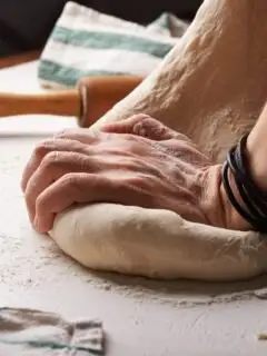 what is gluten - kneeding dough