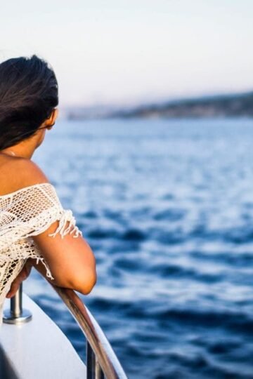 Woman on Cruise Ship