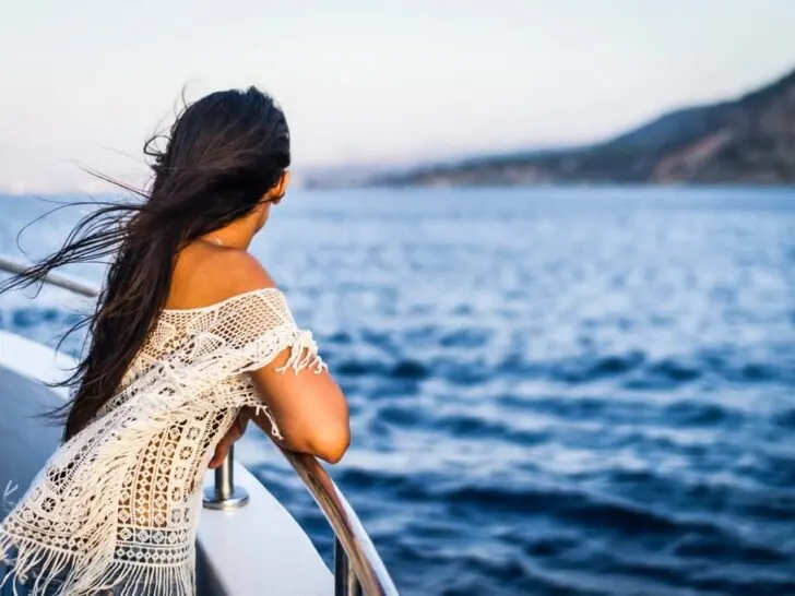 Woman on Cruise Ship