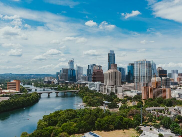 Austin Texas - vegan restaurants Austin - skyline