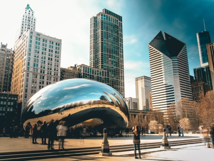 Chicago's Cloud Gate - Vegan Restaurants Chicago Guide