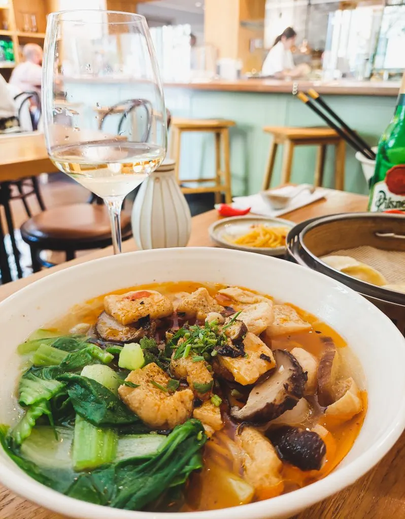 Vegan Chinese noodles at Chi Xiao Mian in Prague