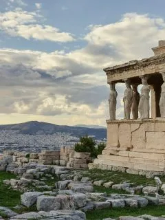 Acropolis Erechtheion in Athens Greece