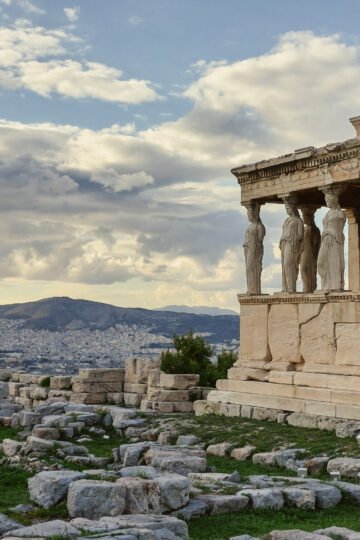 Acropolis Erechtheion in Athens Greece