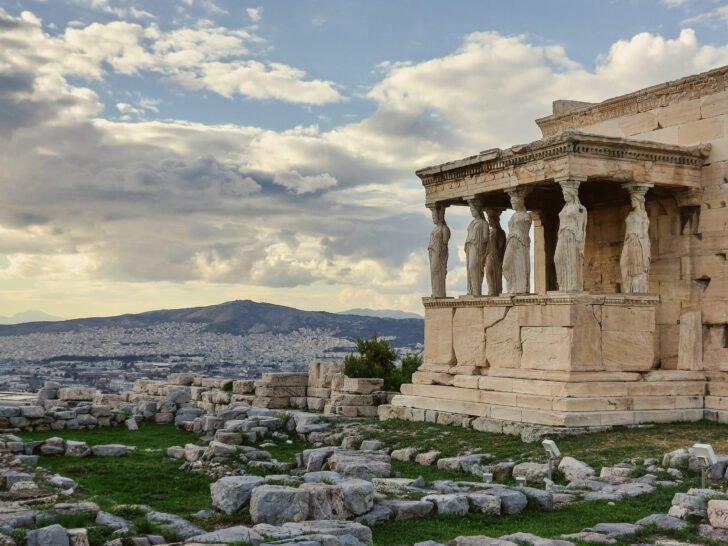 Acropolis Erechtheion in Athens Greece