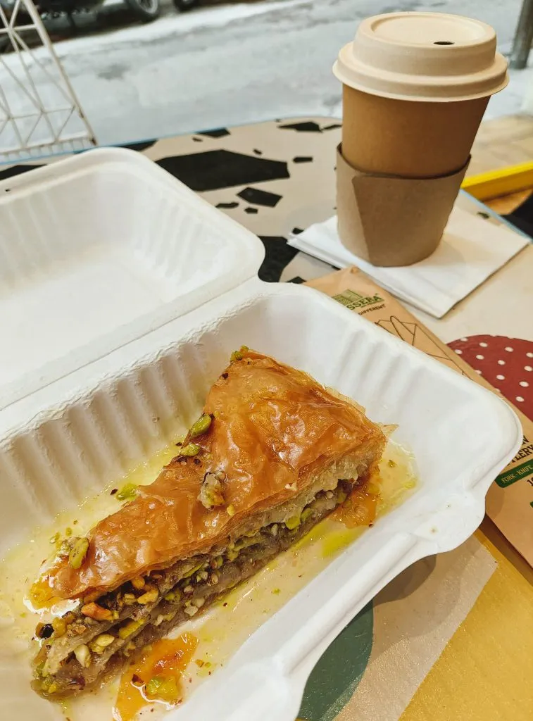 Vegan sugar-free baklava from Sugar Killer in Athens Greece