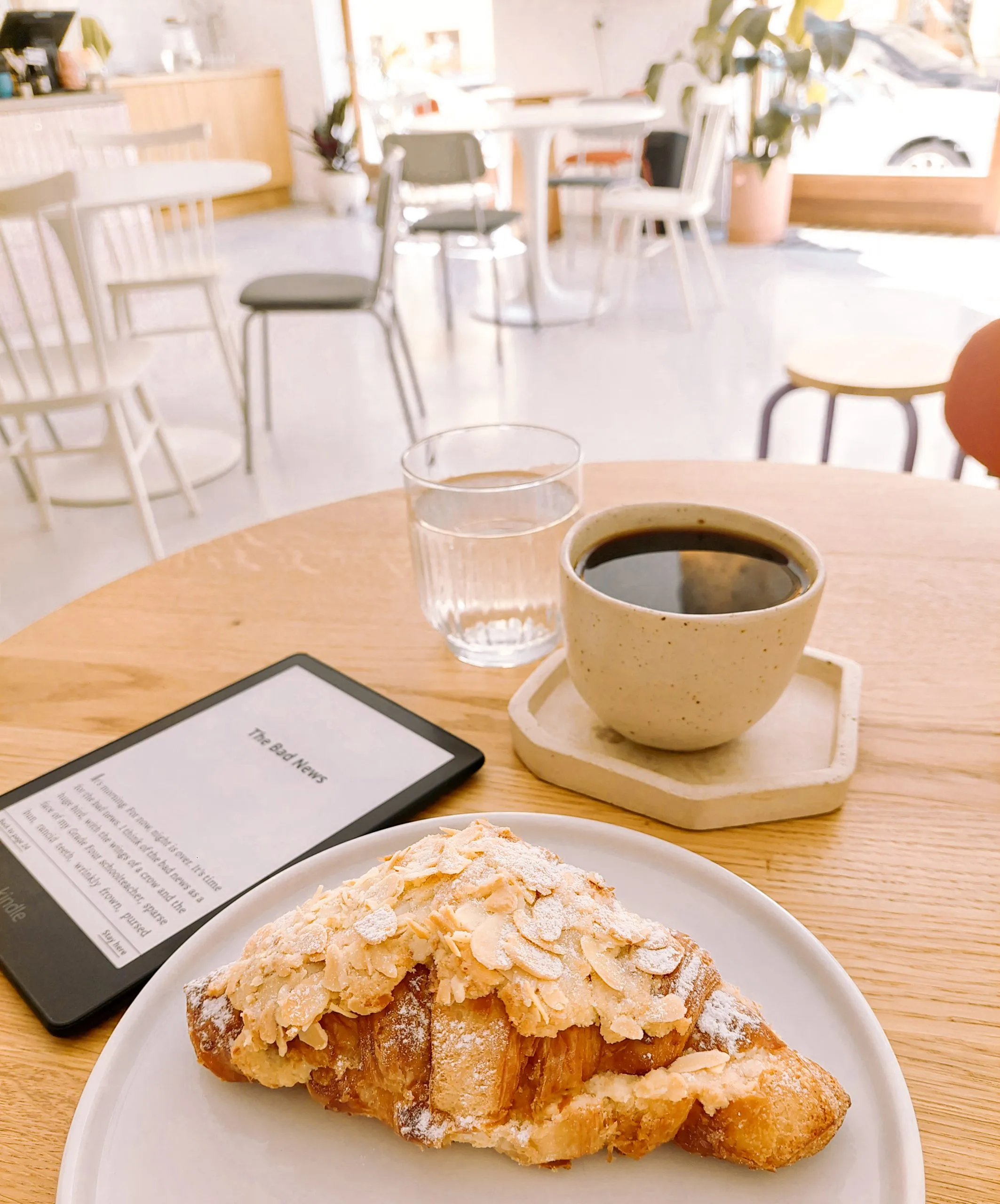 Prague Vegan Restaurants - Vegan Almond Croissant from Krafin