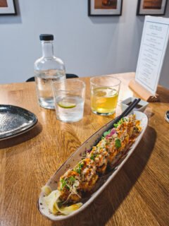 Vegan Geisha Roll from Roots & Rolls in Barcelona.
