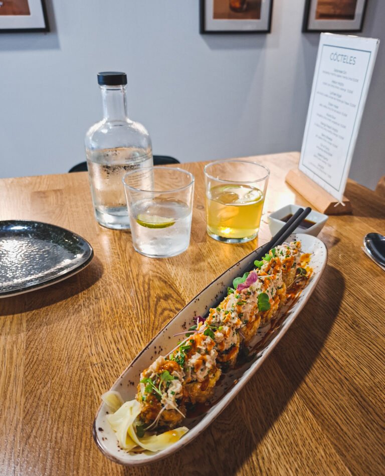 Vegan Geisha Roll from Roots & Rolls in Barcelona.