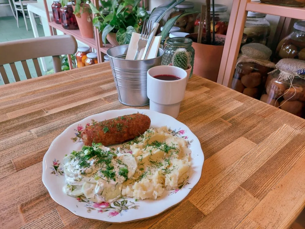 Vegan Chicken Kiev from Vegan Friend's Kitchen in Warsaw