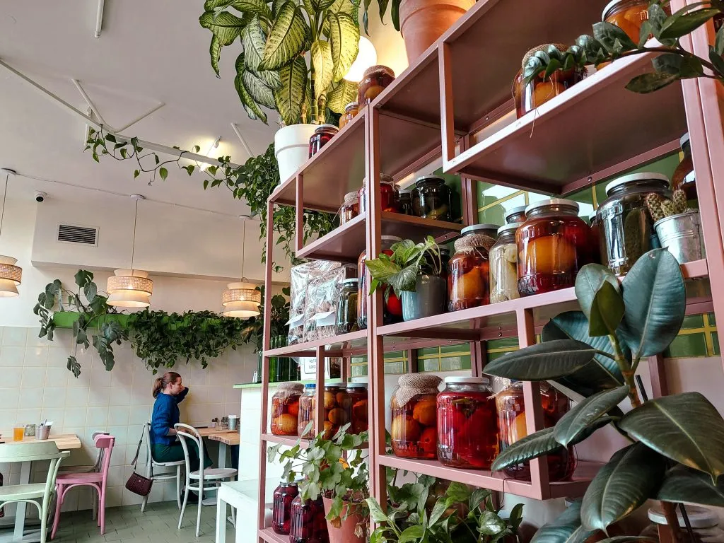 Vegan Friend's Kitchen interior in Warsaw