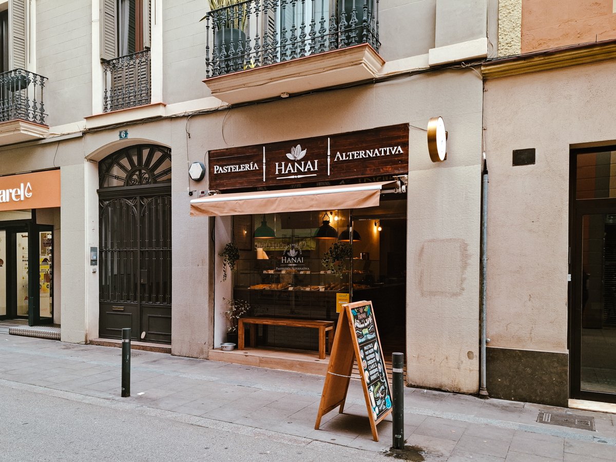 Exterior of Hanai in Gracia Barcelona