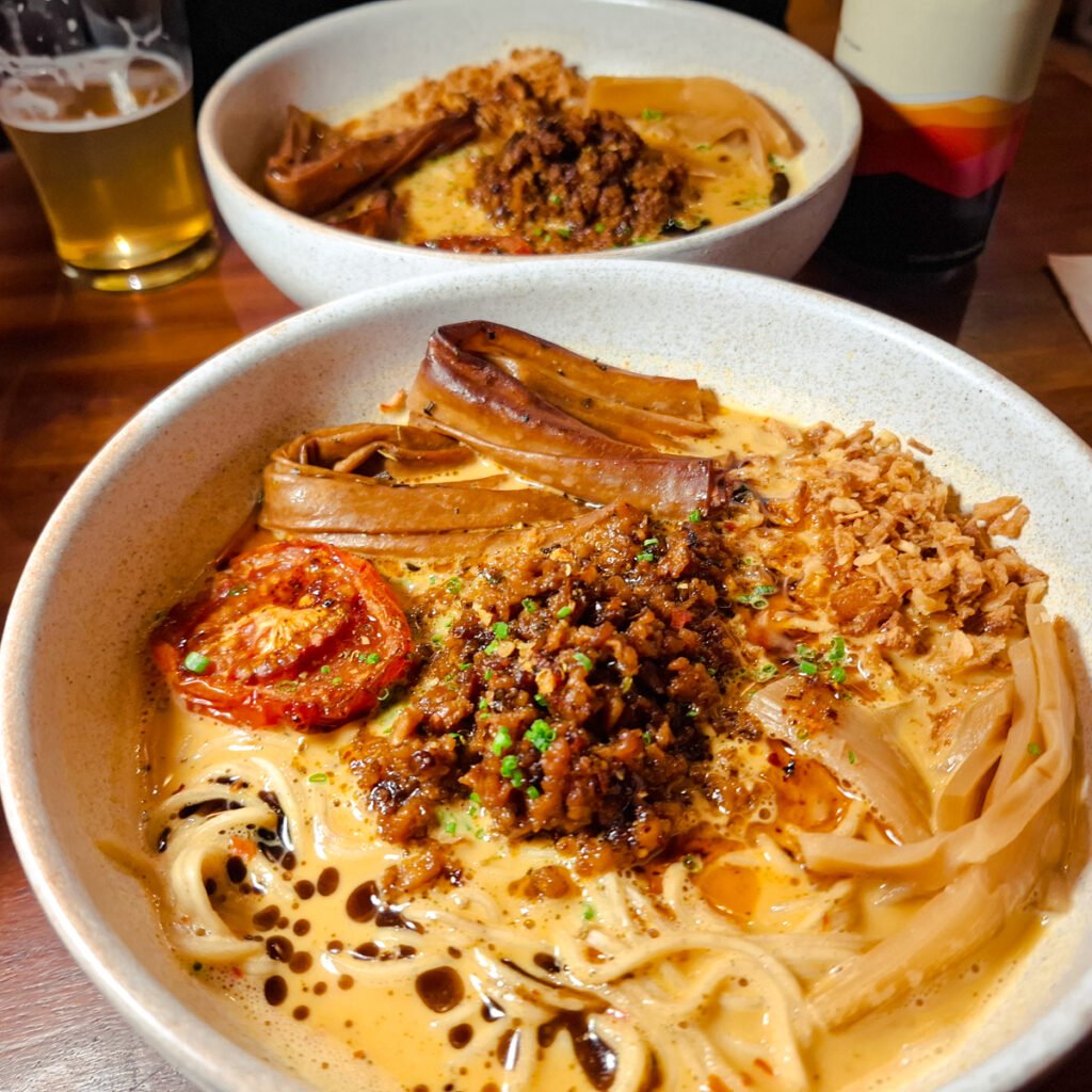 Vegan Tantanmen ramen from UMAMI Plant Based in Barcelona