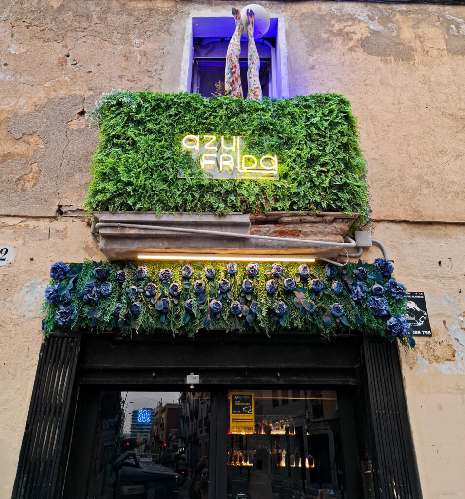 Azul Frida Restaurant exterior in Barcelona