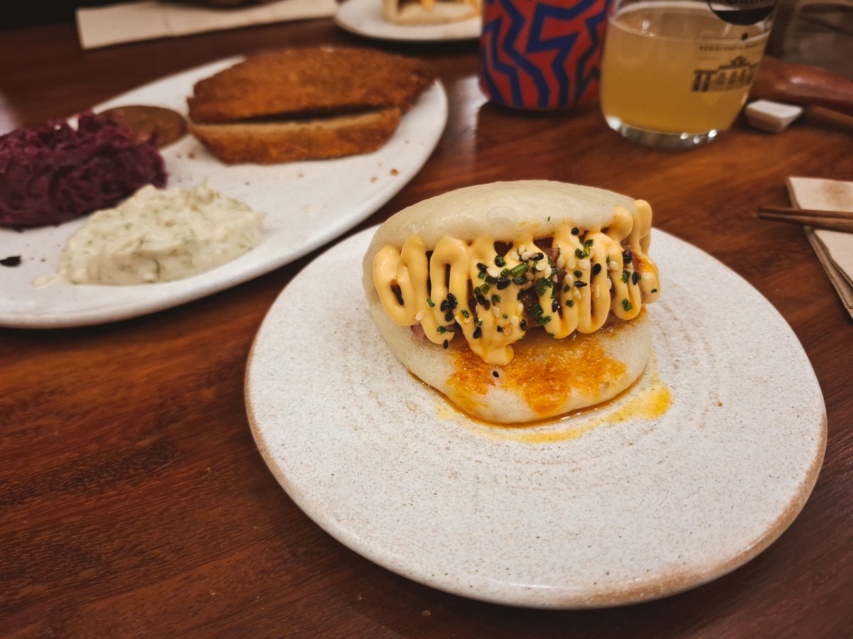 Vegan Jackfruit Bao from UMAMI Plant Based in Barcelona